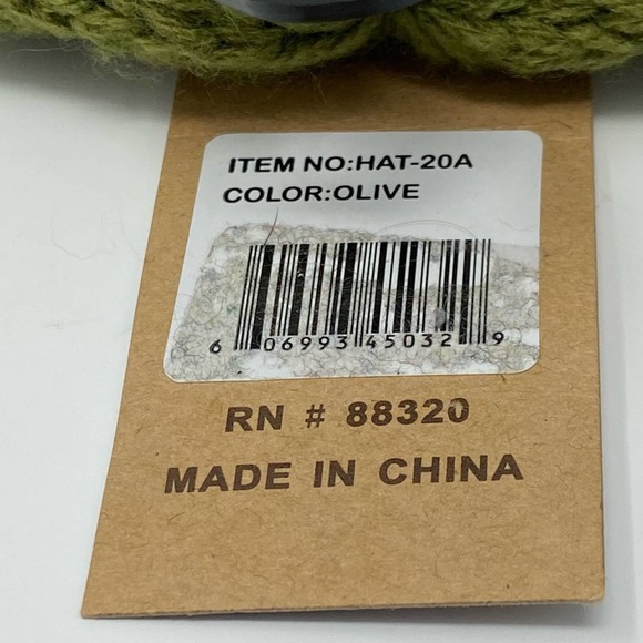 C.C Olive Green Knit Beanie NWT - Picture 4 of 6